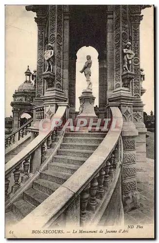 Bon SEcours Ansichtskarte AK Le monument de Jeanne d&#39arc