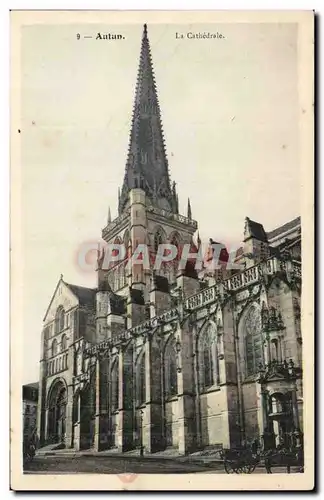 Autun Cartes postales La cathedrale