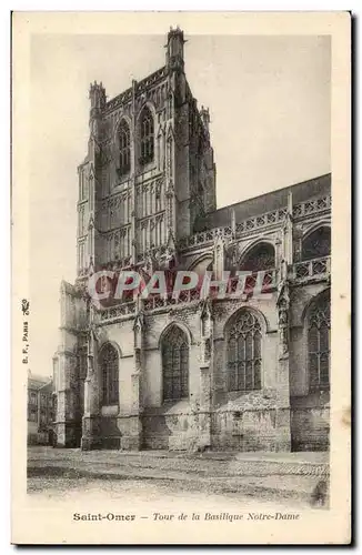 Saint omer Cartes postales Tour de la basilique Notre Dame