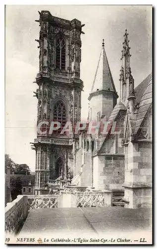 Nevers Cartes postales La cathedrale L&#39eglise Saint Cyr Le clocher
