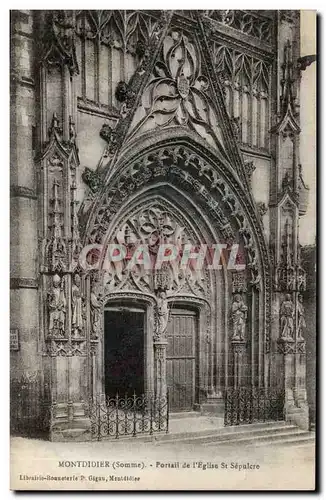 Montdidier Cartes postales Portail de l&#39eglise St Sepulcre