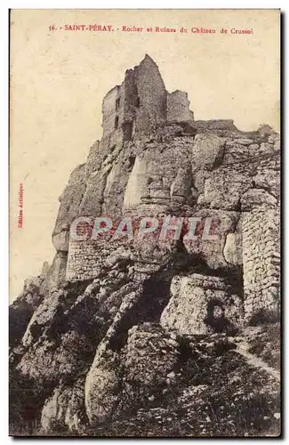 Saint Peray Cartes postales Rocher et ruines du chateau de Crussol