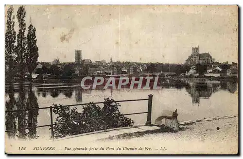 Auxerre - Vue Generale prise du Pont du Chemin de Fer - Cartes postales