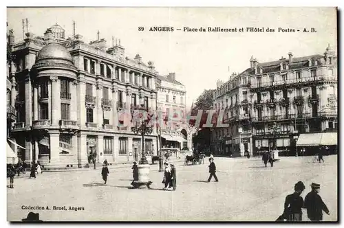 Angers - Place du Railiement et L&#39Hotel des Postes - Cartes postales