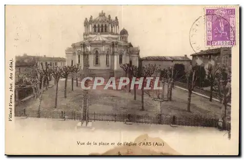 Ars - Vue de la Place et de l'Eglise d'Aes - Cartes postales