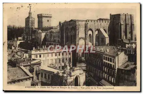 Avignon - Palais des Papes et Banque de France - Vue Prise de la Tour Jacquemard - Cartes postales