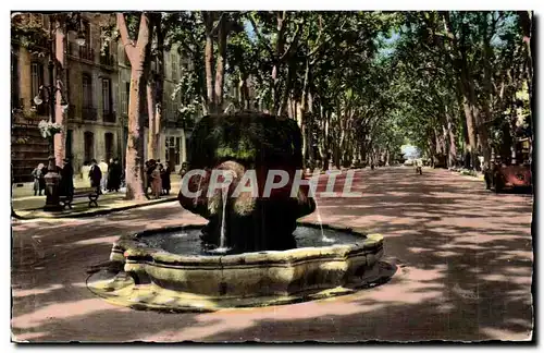 Aix en Provence - La Cite du Roy Rene - Fontaine Thermale sur le cours Mirabeau - Ansichtskarte AK