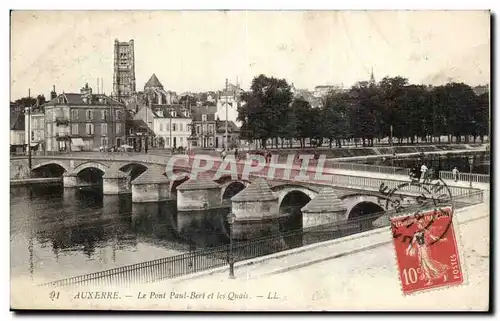 Auxerre - Le Pont Paul Bert et les Quais - Ansichtskarte AK