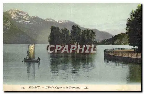 Annecy - L&#39Ile des Cygnes et la Tournette - Cartes postales