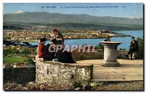 Antibes Ansichtskarte AK La table d&#39orientation de Notre DAme de la Garoupe