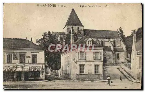 Amboise Cartes postales L&#39eglise Saint Denis