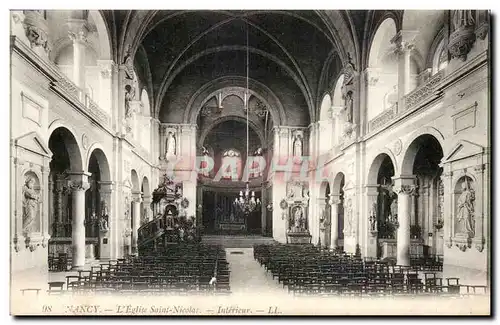 Nancy Ansichtskarte AK Eglise Saint Nicolas interieur