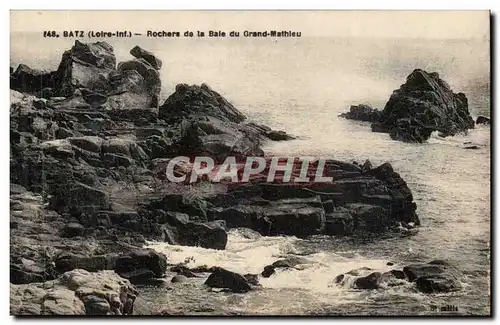 Batz Ansichtskarte AK Rochers de la baie du Grand Mathieu