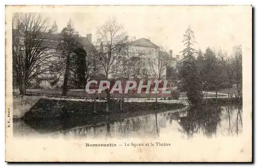 Romorantin Ansichtskarte AK Le square et le theatre