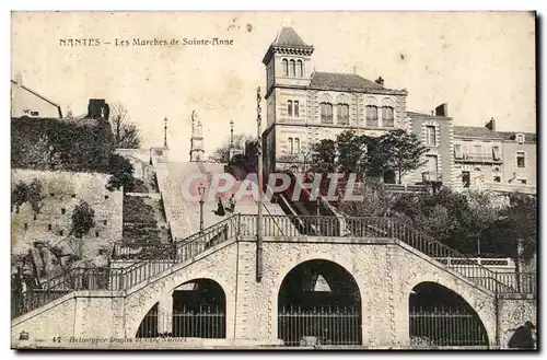 Nantes Cartes postales Les marches de Saint Anne