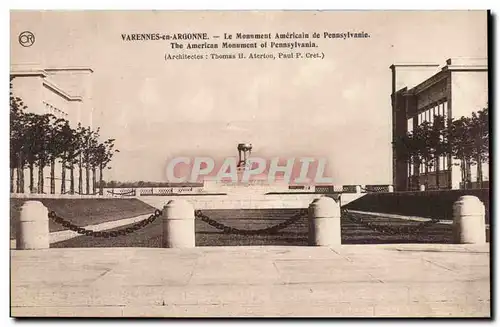 Varennes en Argonne Ansichtskarte AK Le monument americain de Pennsylvanie