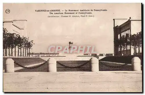 Varennes en Argonne Cartes postales Le monument americain de Pennsylvanie