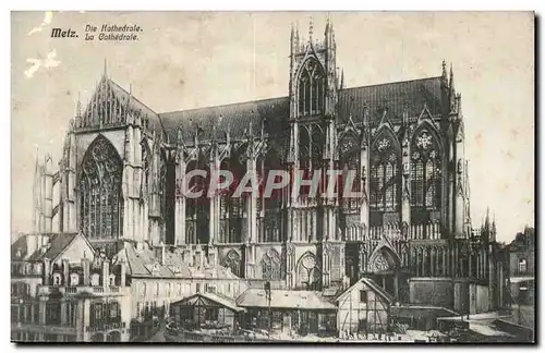 Metz Cartes postales La cathedrale