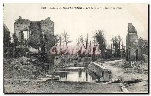 Ruines de Montdidier Cartes postalesl&#39abreuvoir