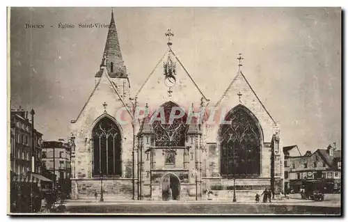 Rouen Ansichtskarte AK Eglise Saint Vivien