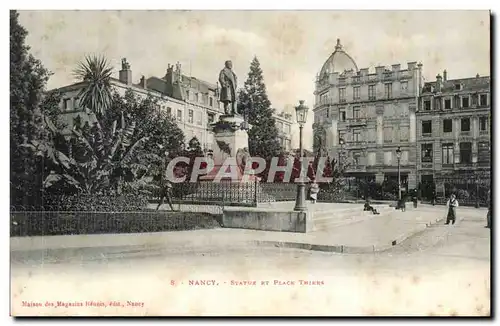 Nancy Cartes postales Statue et place Thiers