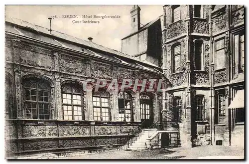 Rouen Cartes postales Hotel Bourgtheroulde Cour interieure