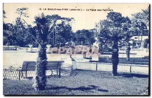 La Baule sur Mer Cartes postales La place des palmiers