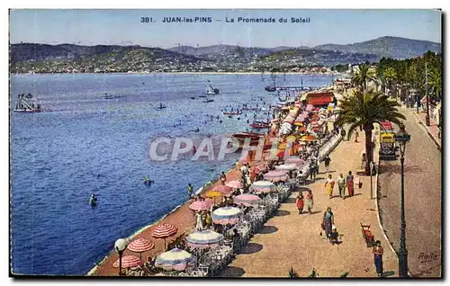 Juan les Pins Cartes postales La promenade du soleil