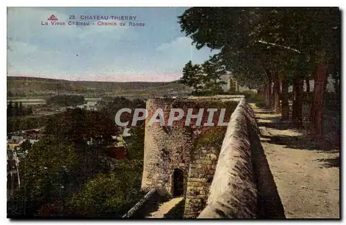 Chateau Thierry Ansichtskarte AK le vieux chateau Chemin de ronde