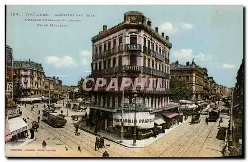 Toulouse Cartes postales Carrefour des rues d'Alsace Lorraine et Bayard Place Matabiau