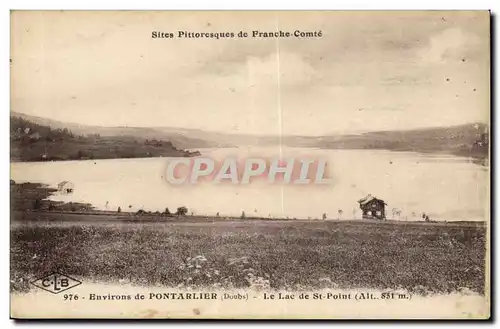 Environs de Pontarlier Cartes postales le lac de St pont