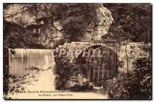 Route de St Laurent du pont a la grande Chartreuse Ansichtskarte AK Le Guiers le vieux pont