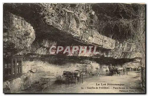 Gouffre de PAdirac Cartes postales Plateforme du restaurant