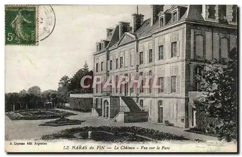 Le Haras du Pin Cartes postales le chateau Vue sur le parc