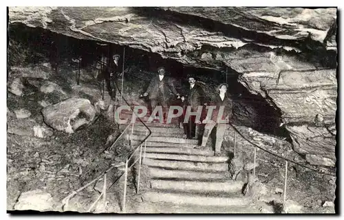 Grottes d&#39Arcy sur Cure Ansichtskarte AK La descente