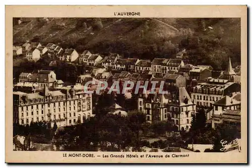 Le mont Dore Cartes postales Les grands hotels et l&#39avenue de Clermont