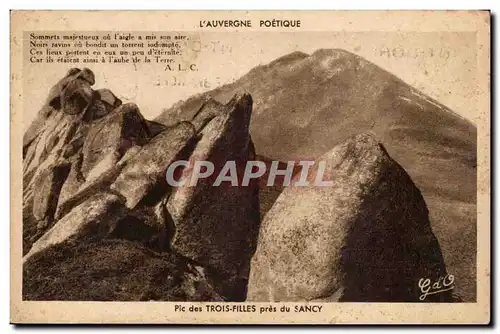 Auvergne Ansichtskarte AK Pic des TRois filles pres du Sancy