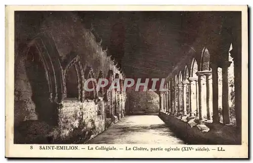 Saint Emilion Ansichtskarte AK La collegiale Le cloitre partie ogivale