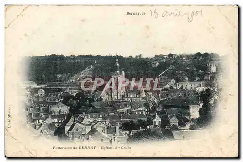 Cartes postales PAnorama de Bernay Eglise Ste Croix