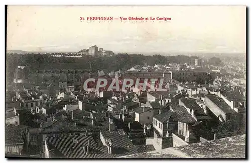 Perpignan Ansichtskarte AK Vue generale et le CAnigou