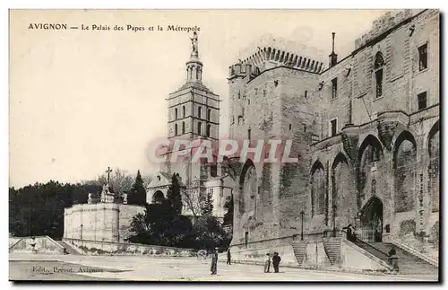 Avignon Ansichtskarte AK Le palais des papes et la metropole