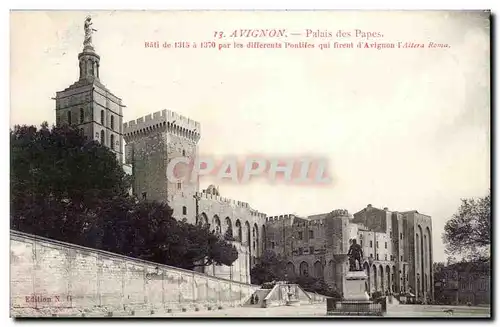 Avignon Cartes postales Le palais des papes