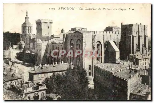 Avignon Cartes postales Vue generale du palais des Papes