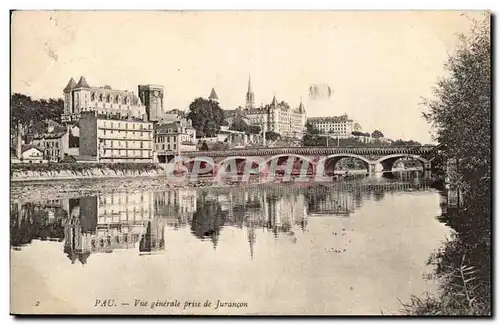 Pau Cartes postales Vue generale prise de Jurancon