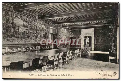 Pau Cartes postales Interieur du chateau La salle a manger