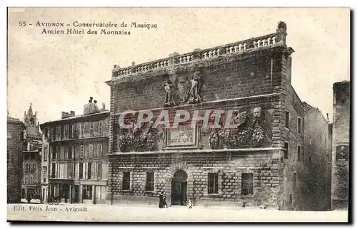 Avignon Cartes postales Conservatoire de musique Ancien hotel des monnaies