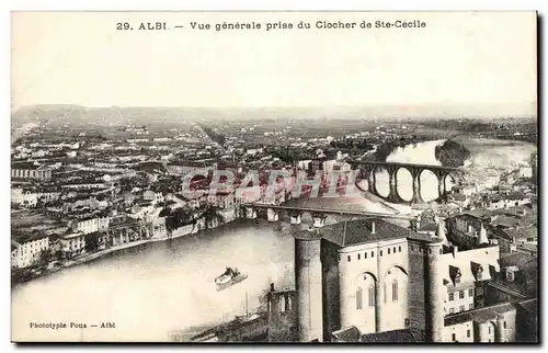 Albi Cartes postales Vue generale prise du clocher de Ste CEcile