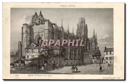 Rouen Ansichtskarte AK Eglise Saint ouen vers 1845