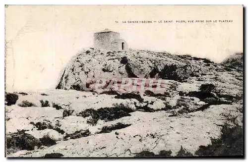 Sainte Baume Cartes postales Le saint Pilon vue prise sur le plateau