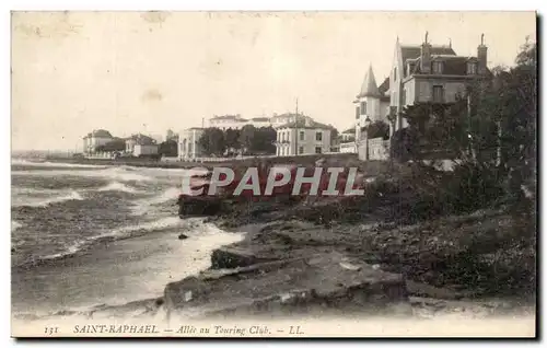 Saint Raphael Cartes postales Allee au Touring Club